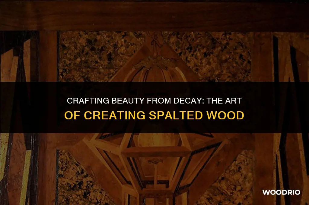 how is spalted wood made