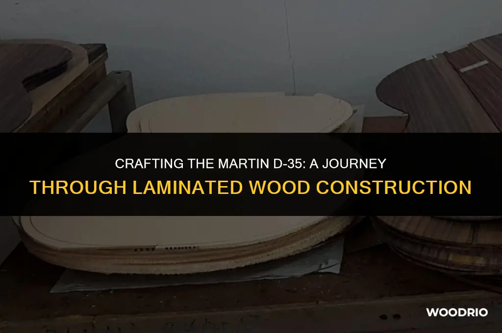 how is the laminated wood made in the martin d35