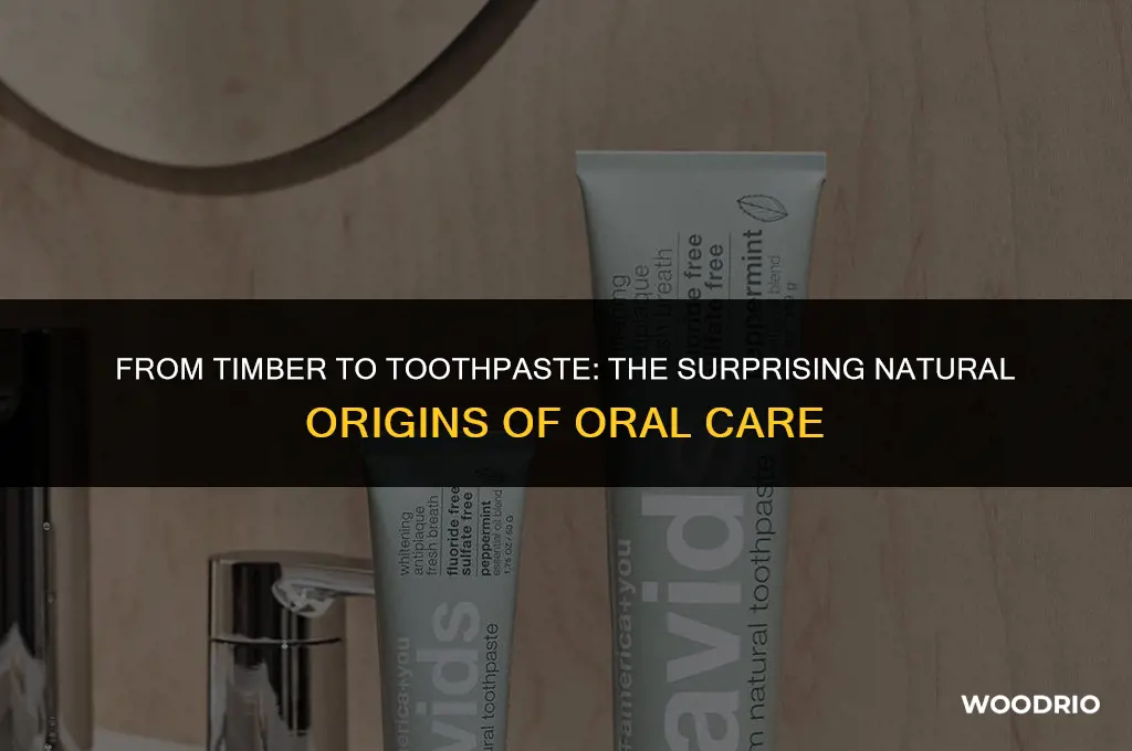 how is toothpaste made from wood