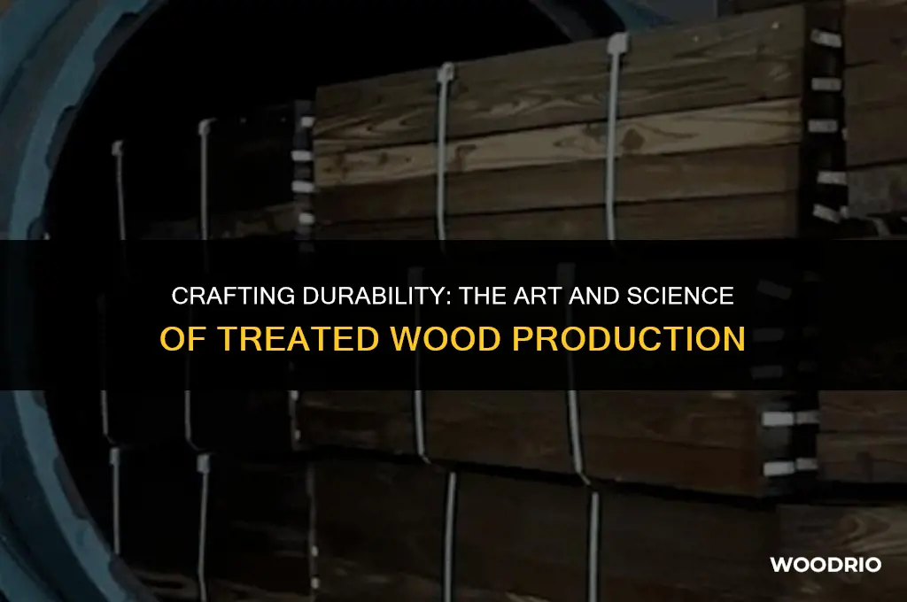 how is treated wood made