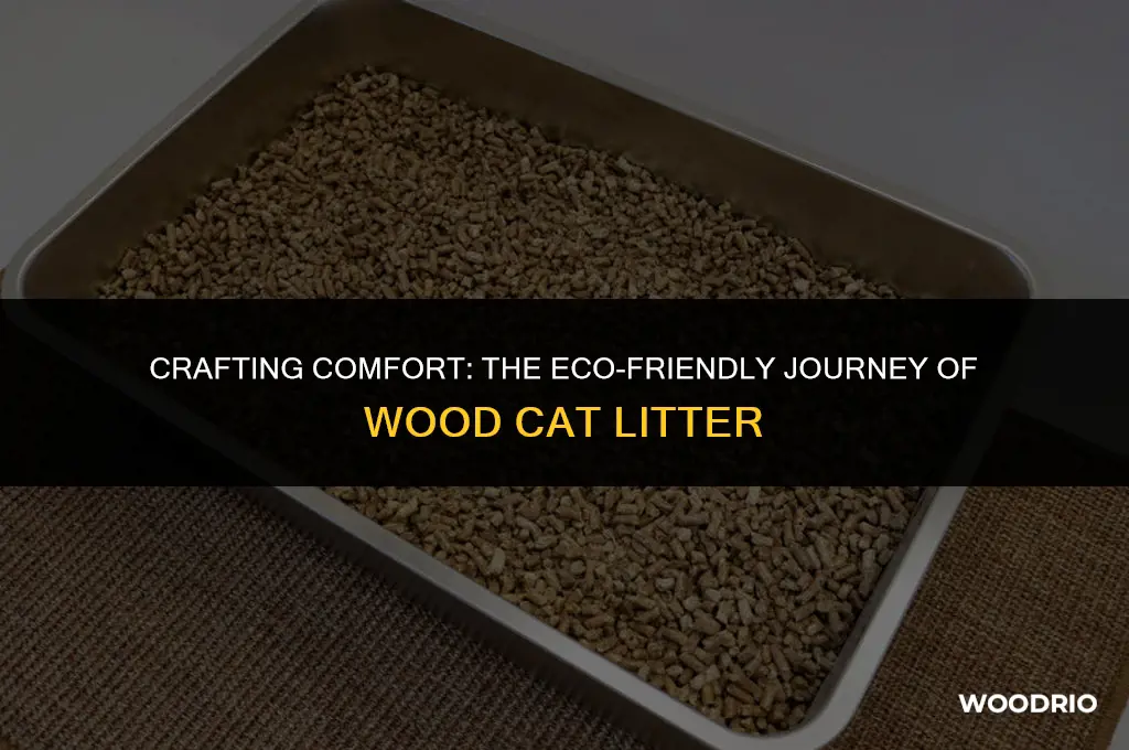 how is wood cat litter made