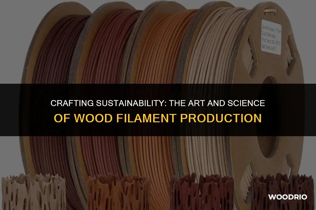 how is wood filament made