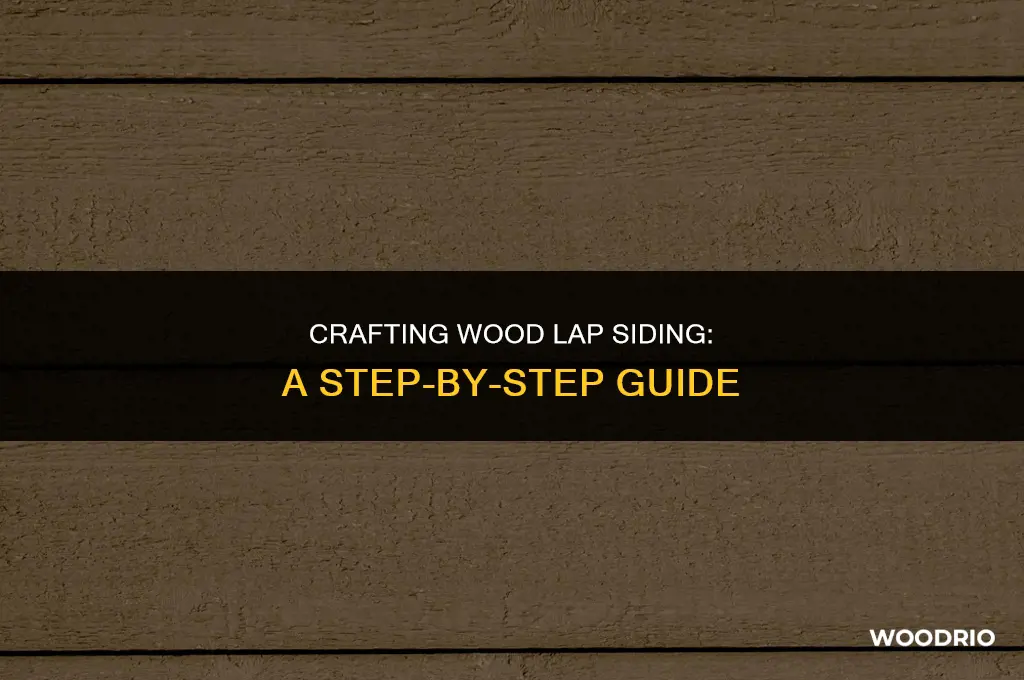 how is wood lap siding made