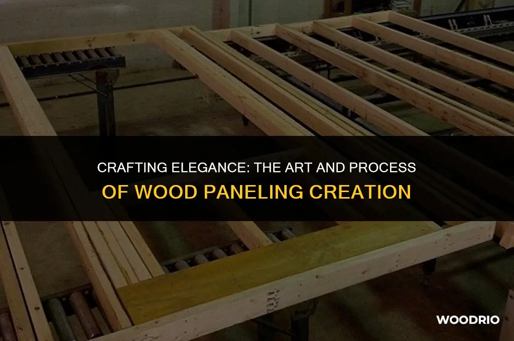 how is wood paneling made