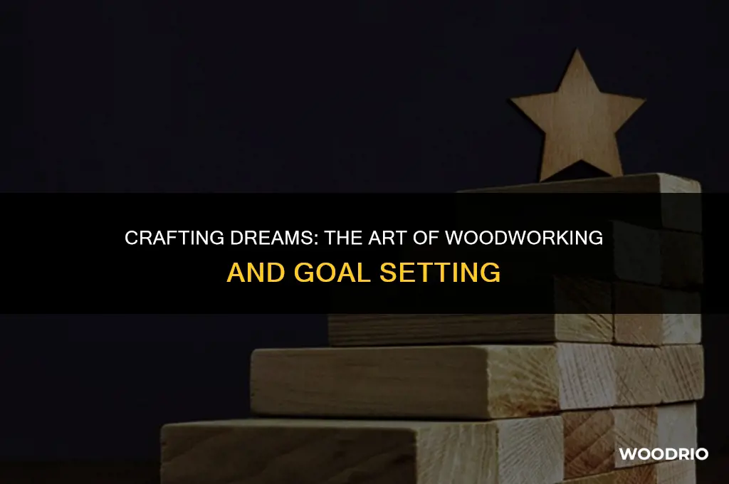 how is working with wood a lot like setting goals