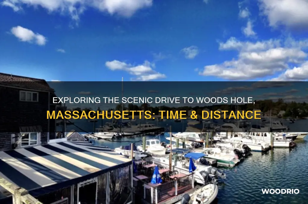 how long a drive is it to woods hole ma