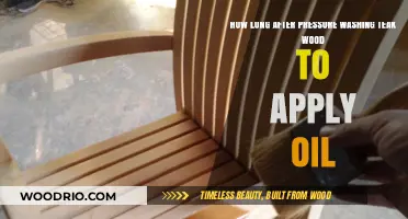 Optimal Timing: Applying Oil to Teak Wood Post Pressure Washing