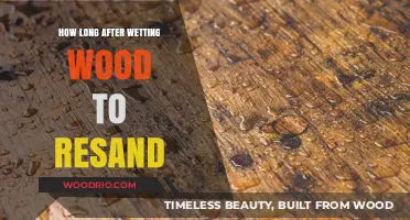 Resanding Wet Wood: Optimal Timing for Smooth, Flawless Results