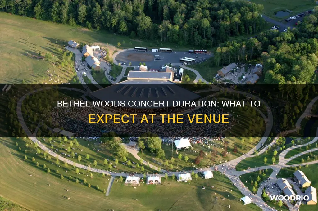 how long are concerts at bethel woods