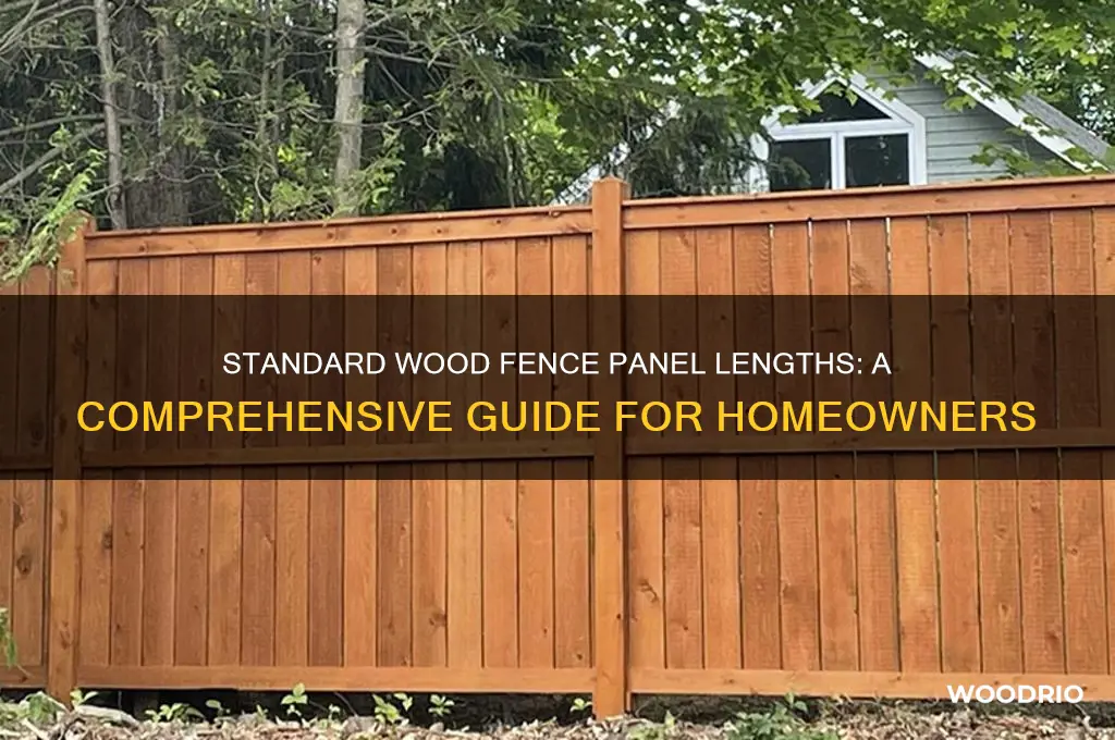 how long are wood fence panels