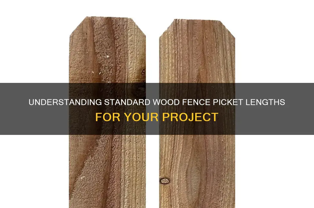how long are wood fence picket
