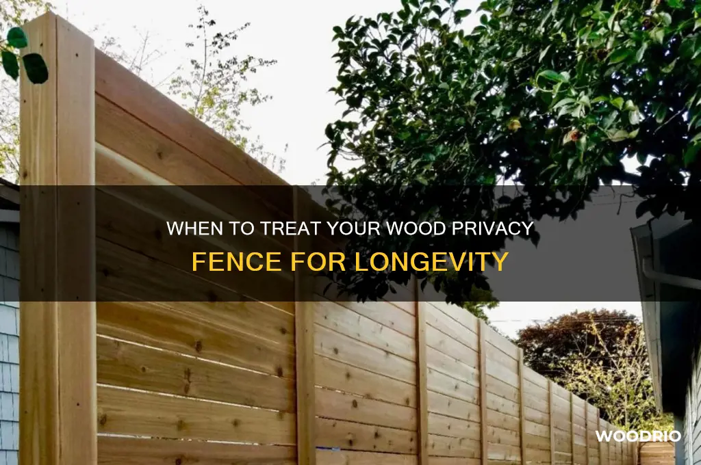 how long before a wood privacy fence needs treated