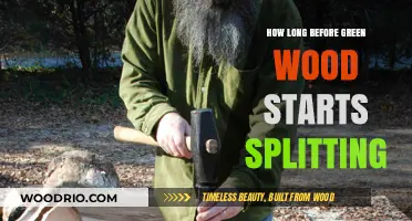 When Does Green Wood Crack? Understanding Splitting Timeframes