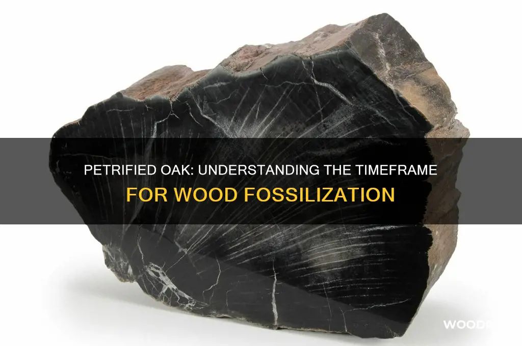 how long before oak wood petrify