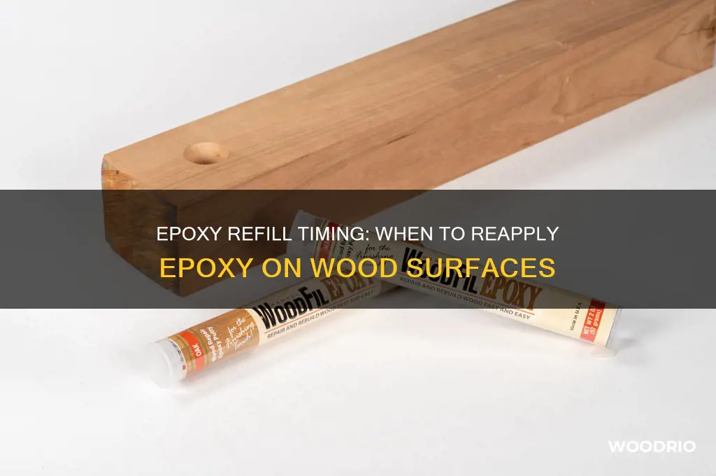 how long before refilling epoxy on wood
