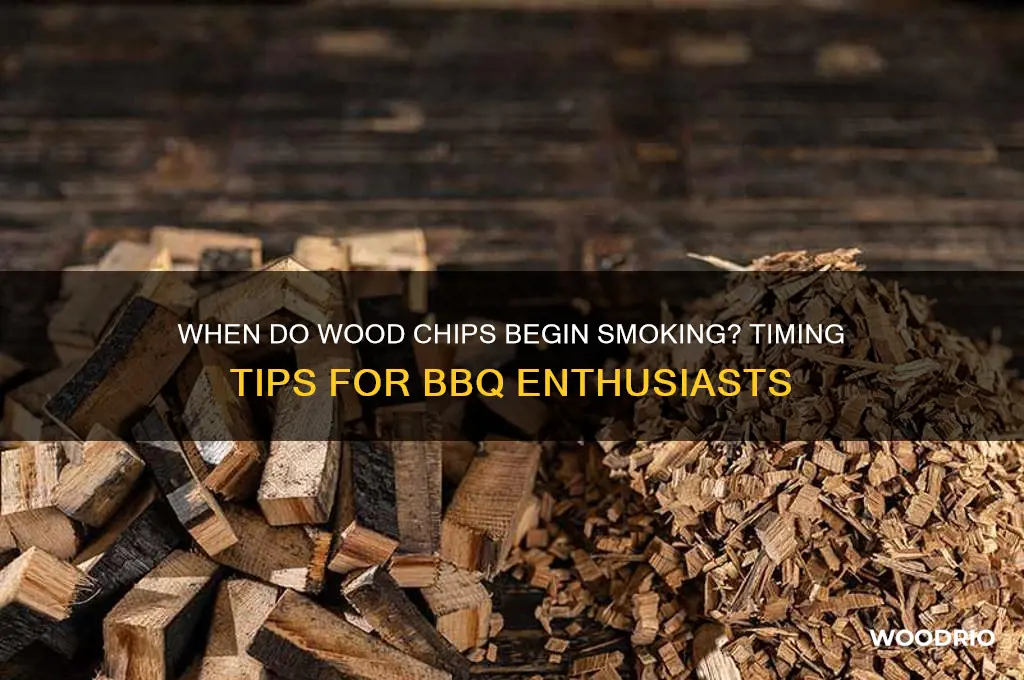 how long before wood chips start to smoke