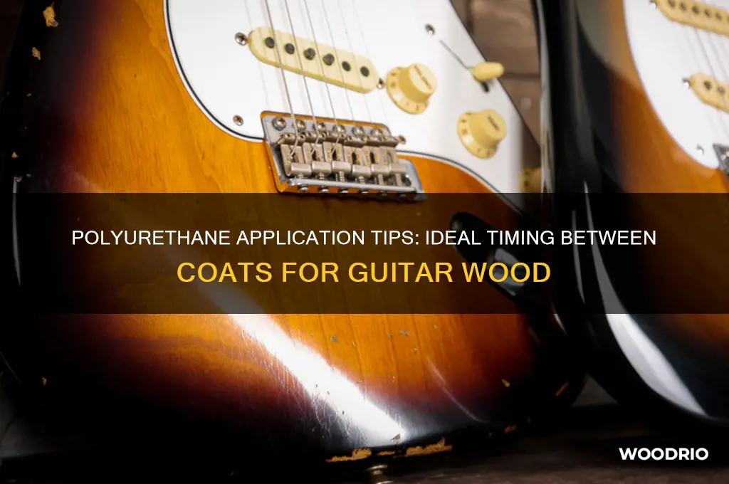how long between coats of polyurethane on wood on guitar