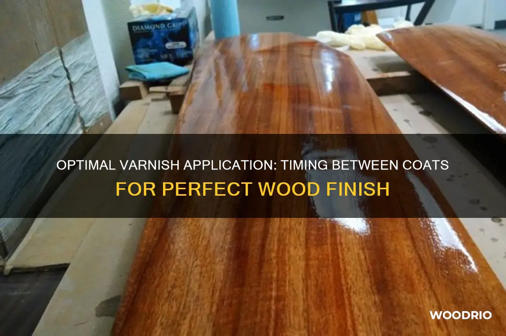 how long between coats of varnish on wood
