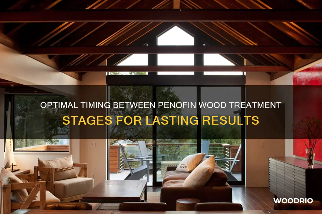 how long between stages of penofin wood treatment