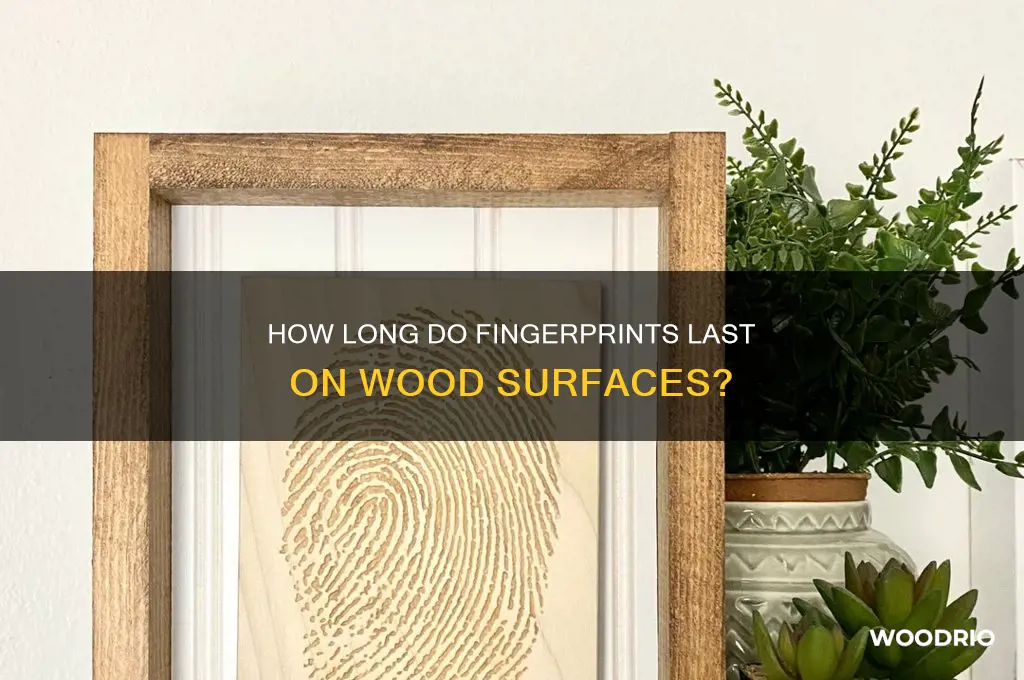 how long do fingerprints last on wood