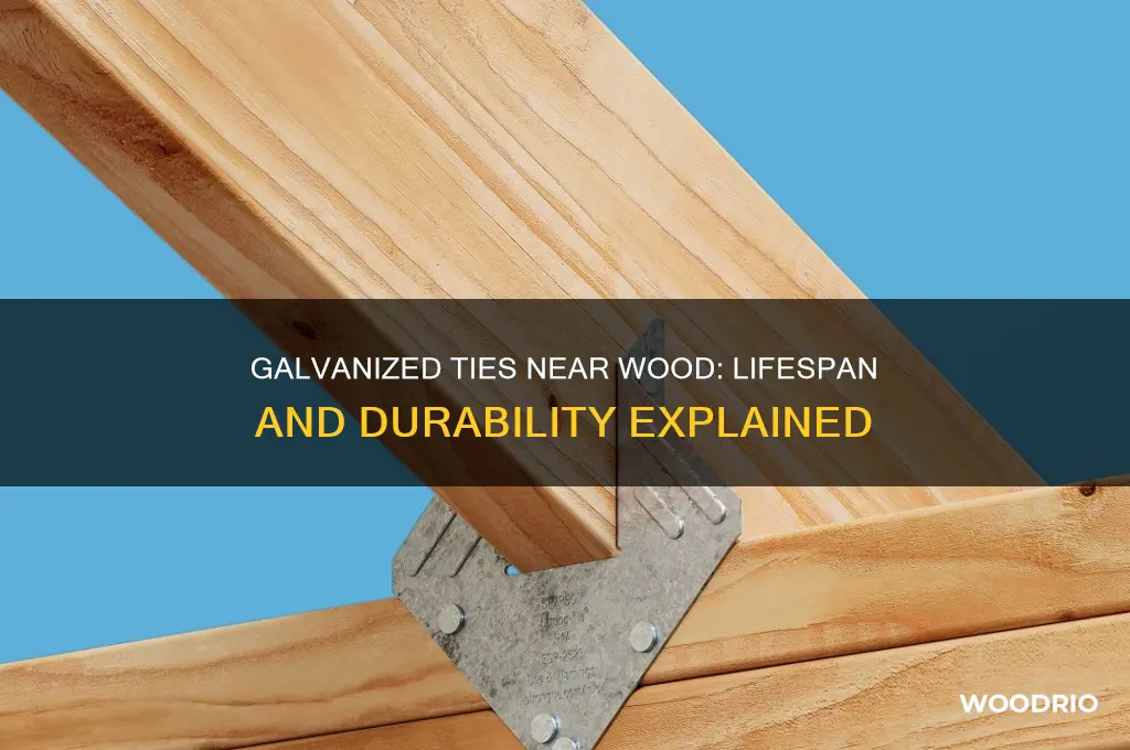 how long do galvanized ties next to wood last