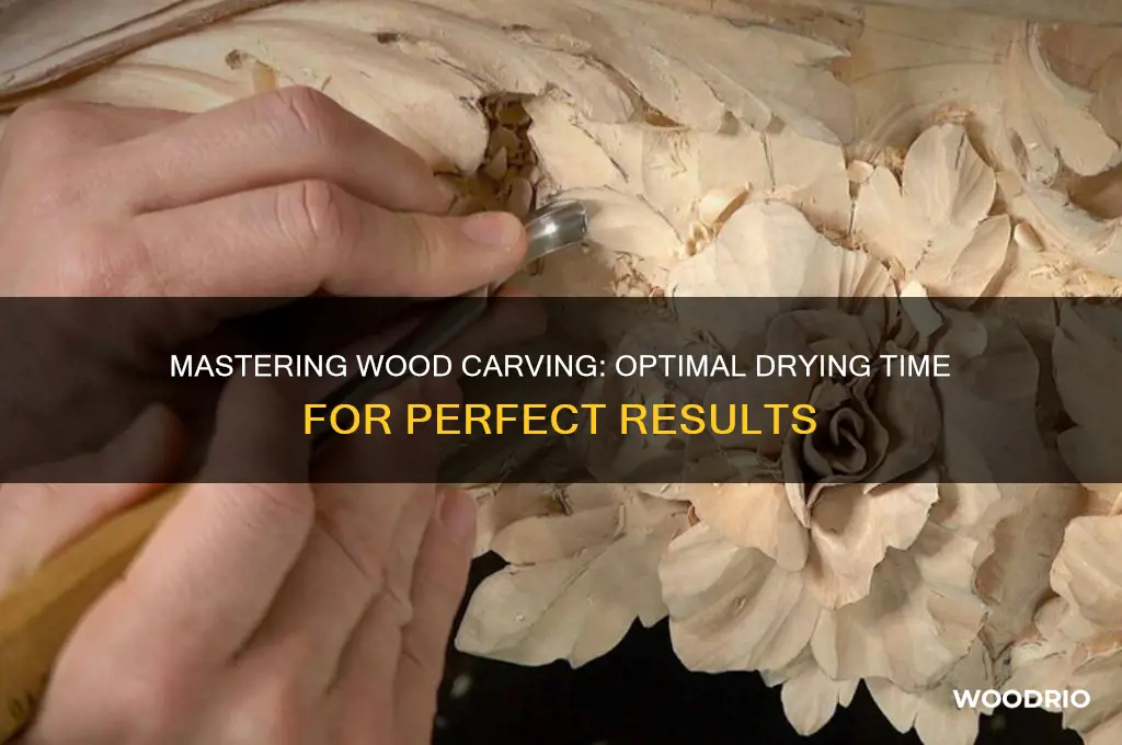 how long do i let wood dry before carving