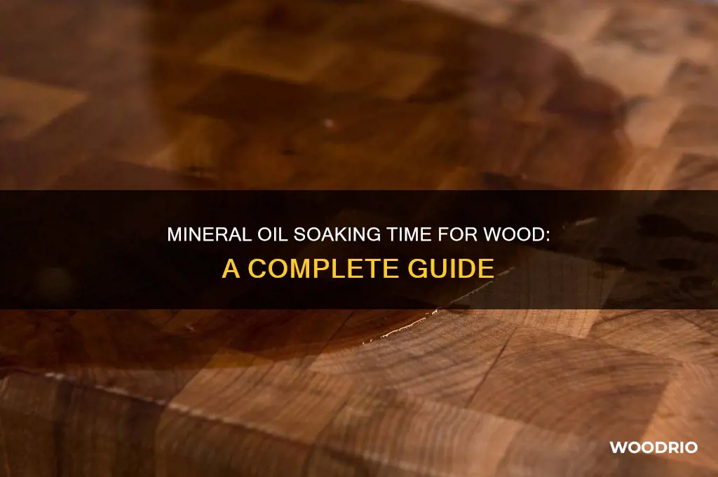 how long do i soak mineral oil on wood