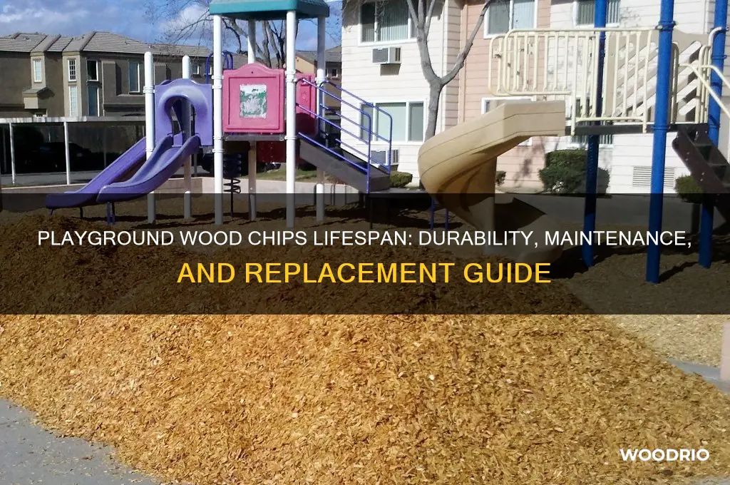 how long do playground wood chips last