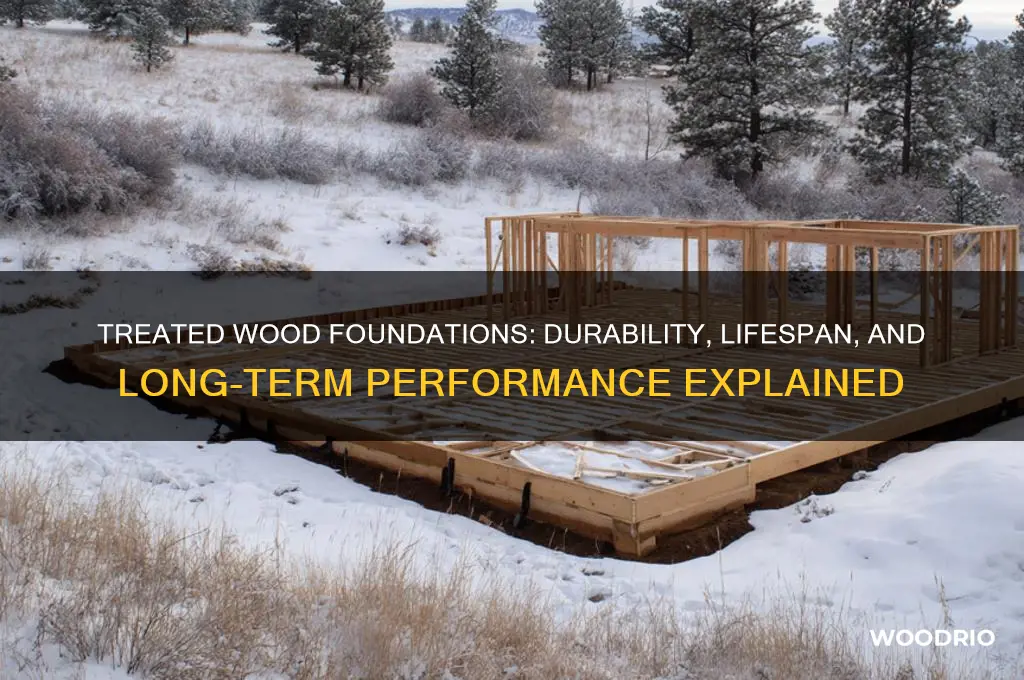 how long do treated wood foundations last