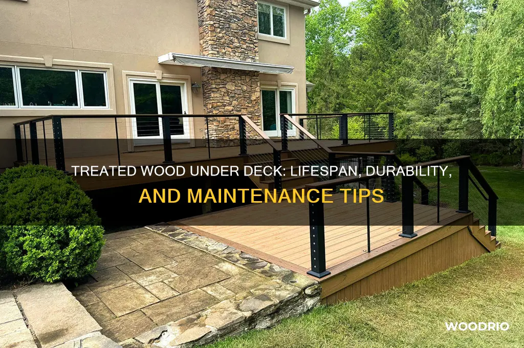 how long do treated wood last under deck