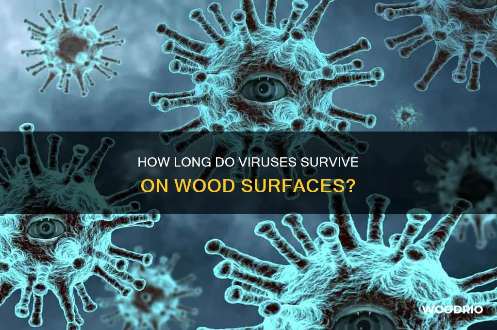 how long do viruses live on wood