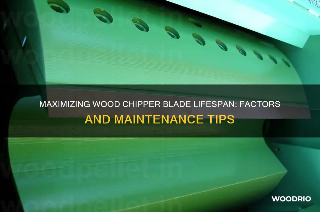 how long do wood chipper blades last