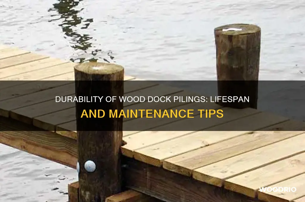 how long do wood dock pilings last