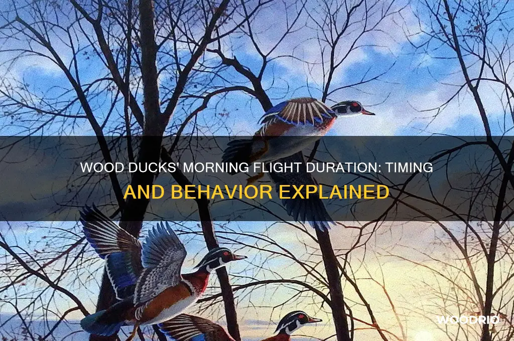how long do wood ducks fly in the morning