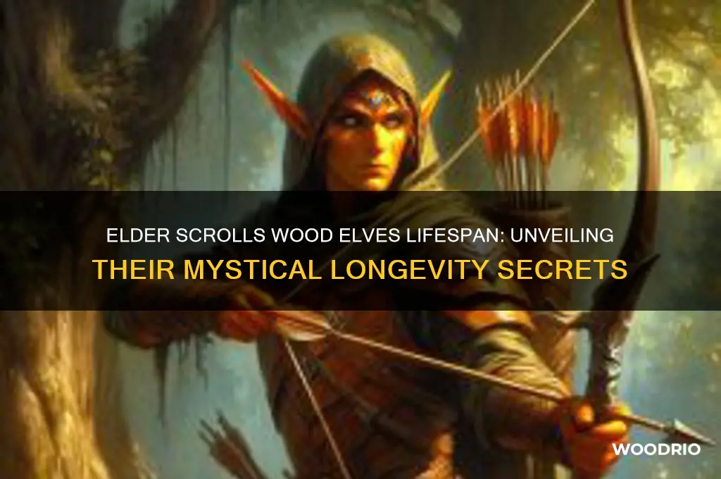 how long do wood elves live elder scrolls