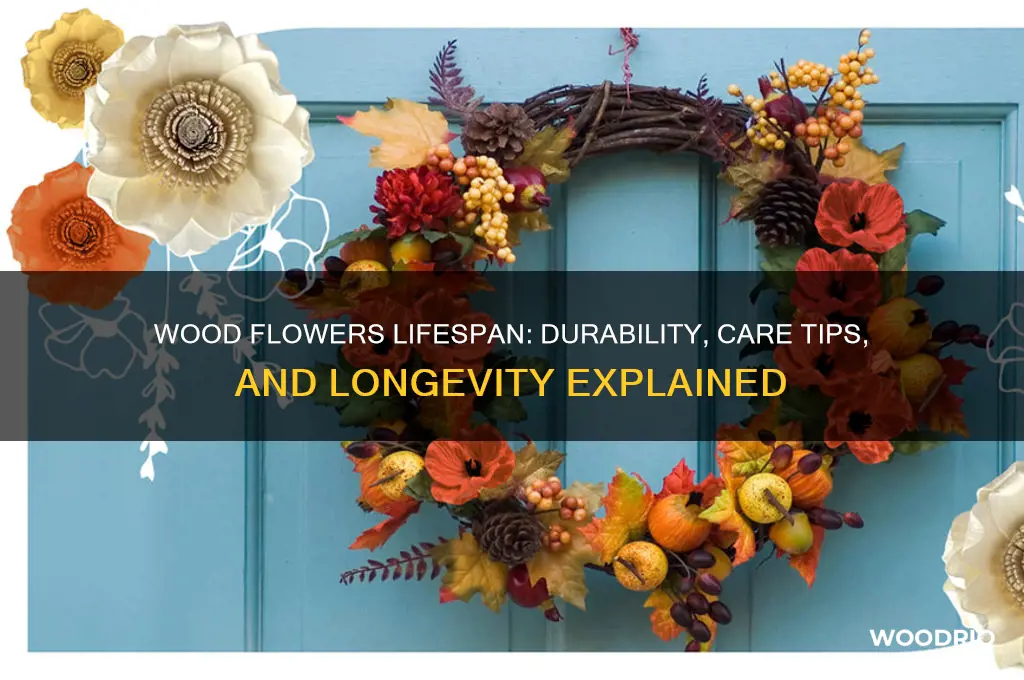 how long do wood flowers last
