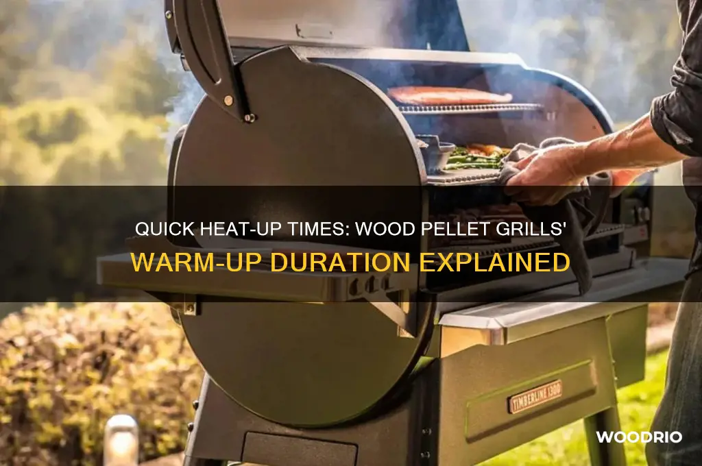 how long do wood pellet grills take to heat up