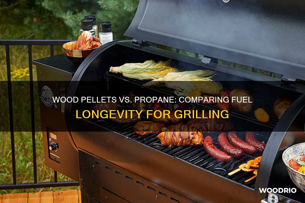 how long do wood pellets last grill versus propsane