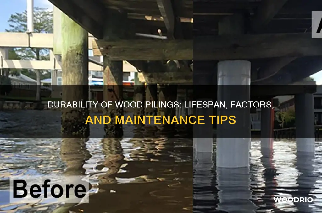 how long do wood pilings last