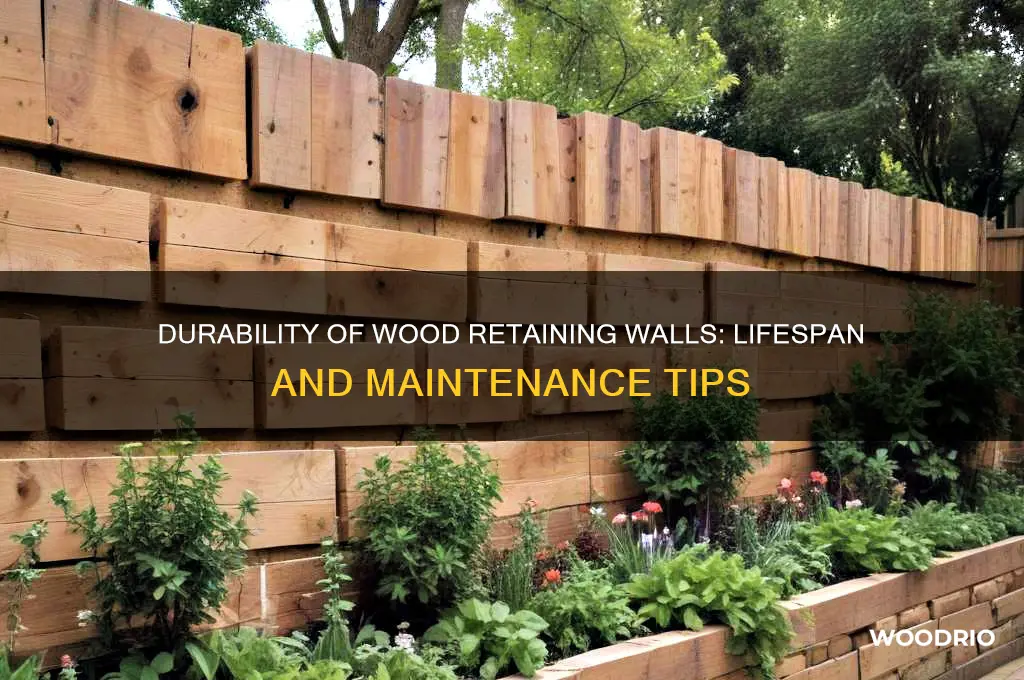 how long do wood retaining walls last