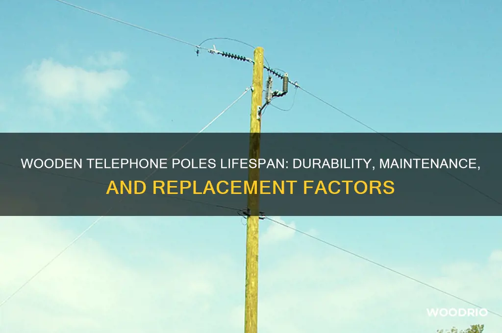 how long do wooden telephone poles last