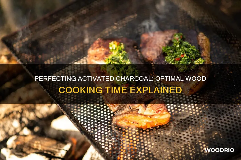 how long do you cook wood for activated charcoal
