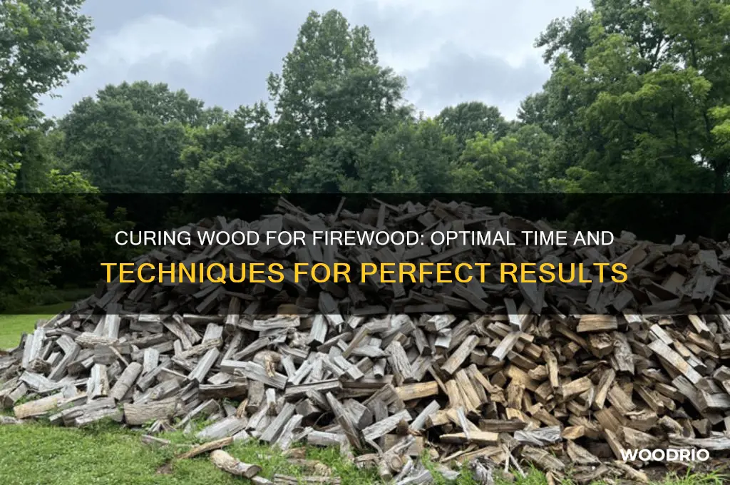 how long do you cure wood for firewood