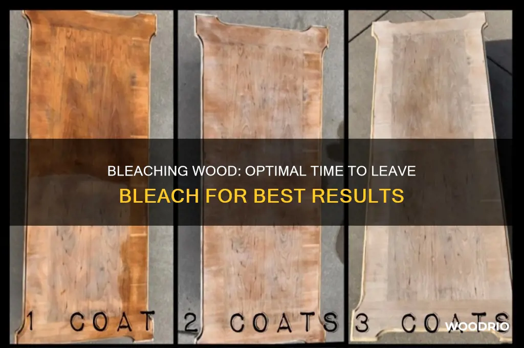 how long do you leave bleach on wood