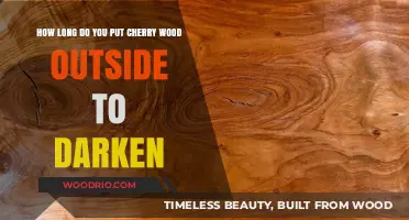 Weathering Cherry Wood: Optimal Outdoor Time for Rich Darkening Results