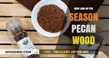 Seasoning Pecan Wood: Optimal Time for Perfect Smoking Results
