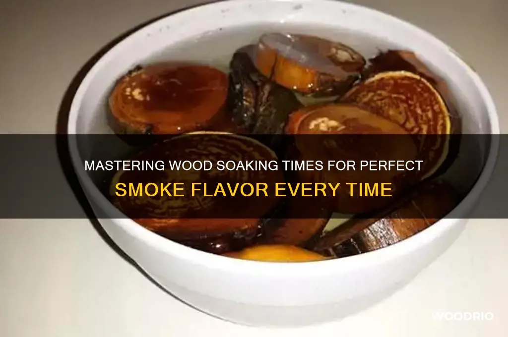 how long do you soak wood before smoking