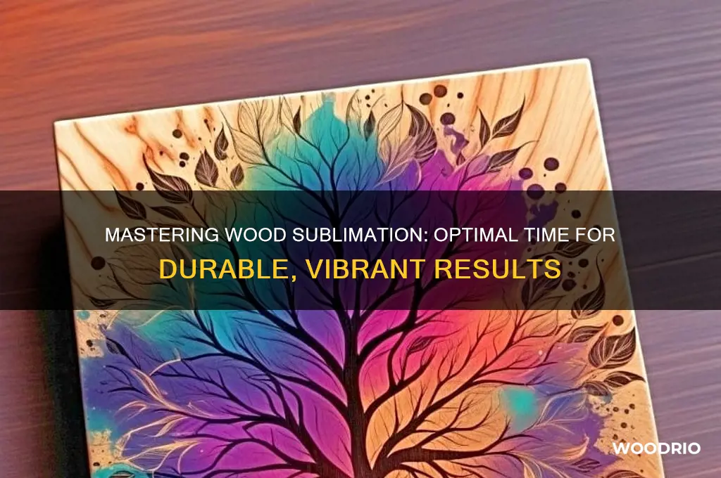 how long do you sublimate on wood