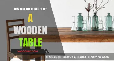 Can You Eat a Wooden Table? Time and Feasibility Explored