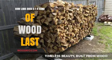 How Long Does a 1/4 Cord of Wood Typically Last?